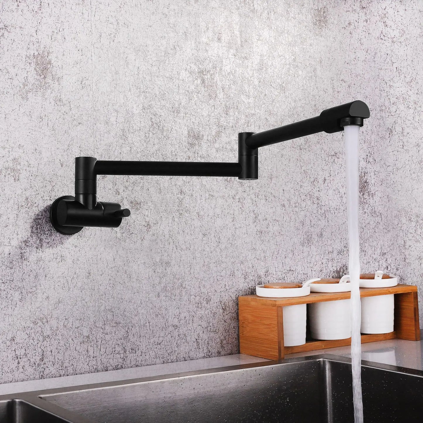 Torneira Gourmet de Aço Inox Flexível - Água Fria