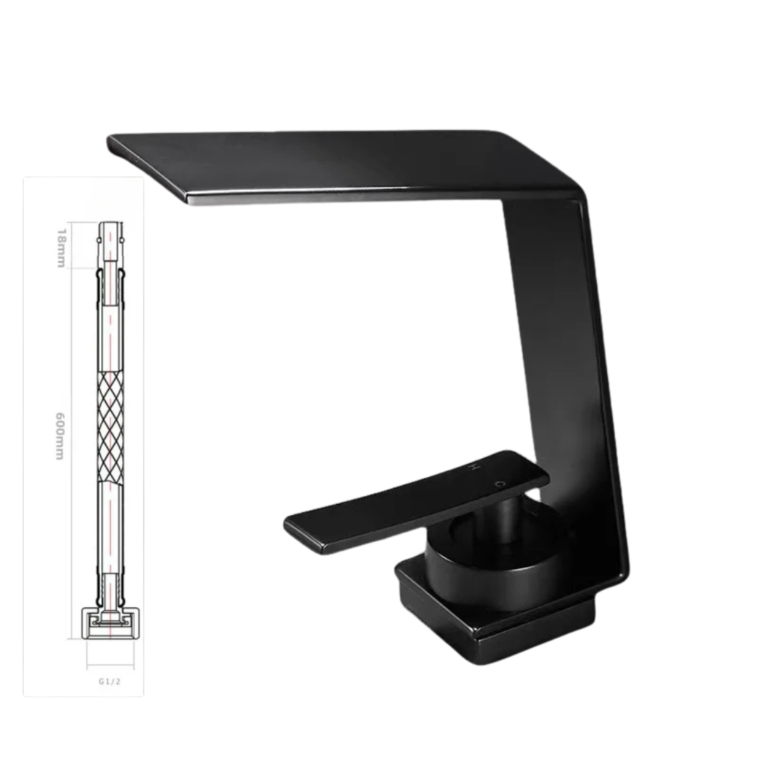 Torneira Misturador Monocomando de Banheiro Estilo Cascata Luxo