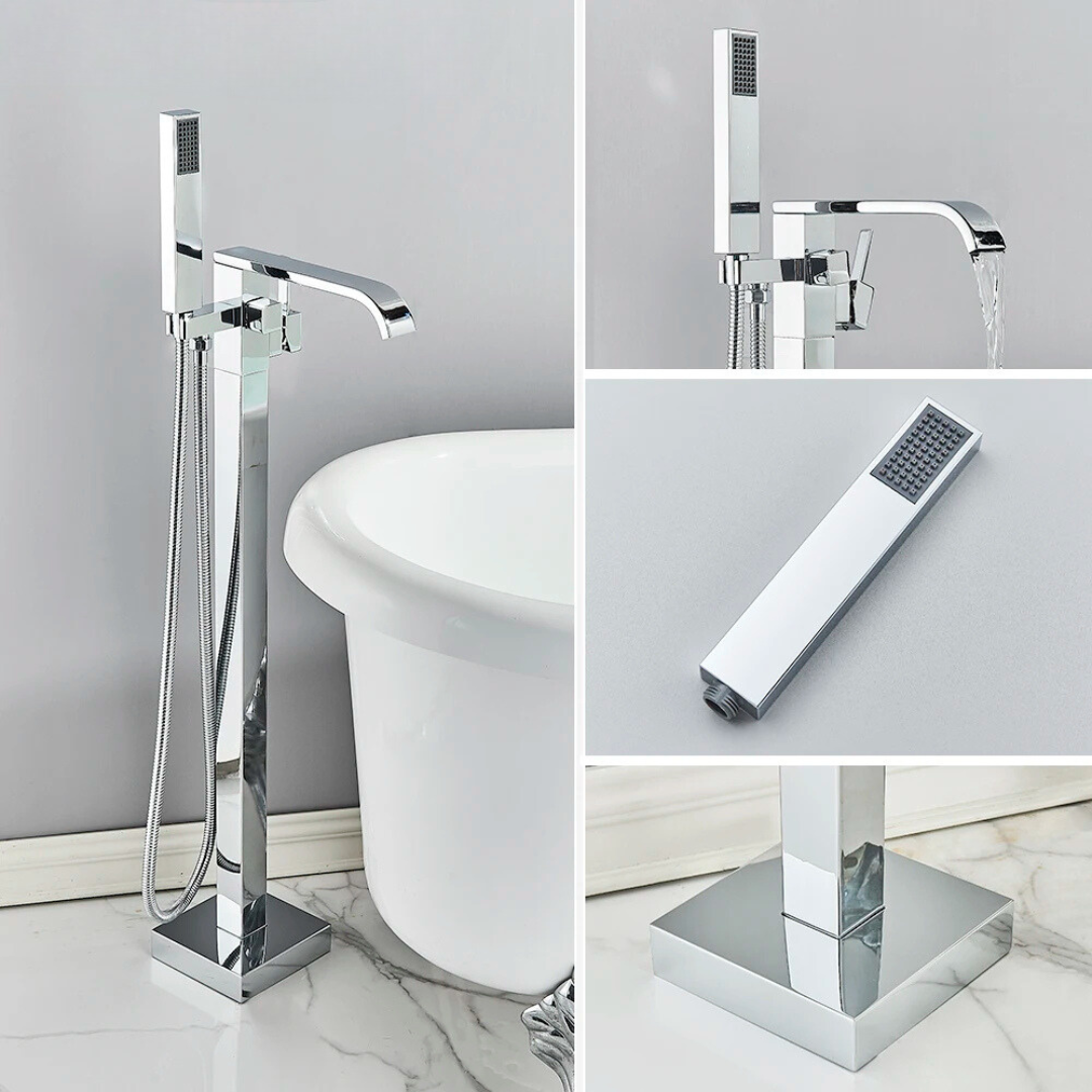 Torneira de Banheira Misturador Monocomando Luxo Com Controle Duplo