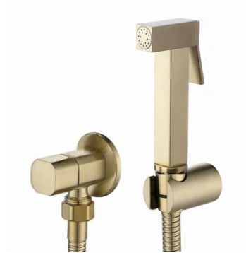 Ducha Higiênica Monocomando de Alta Pressão Dourado Escovado AquaSpray