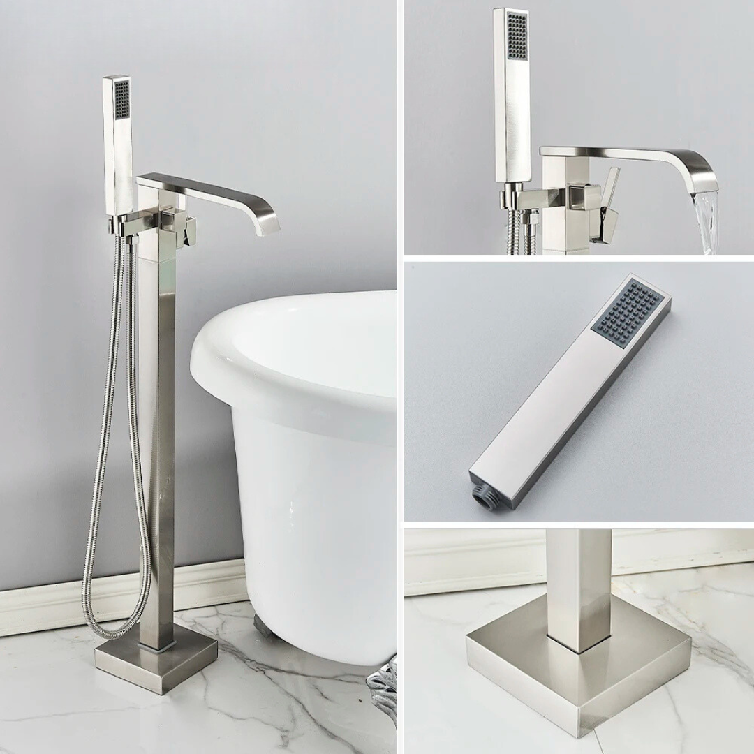 Torneira de Banheira Misturador Monocomando Luxo Com Controle Duplo