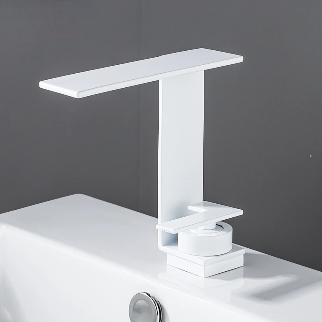 Torneira Misturador Monocomando de Cerâmica Para Banheiro com Acabamento Luxuoso