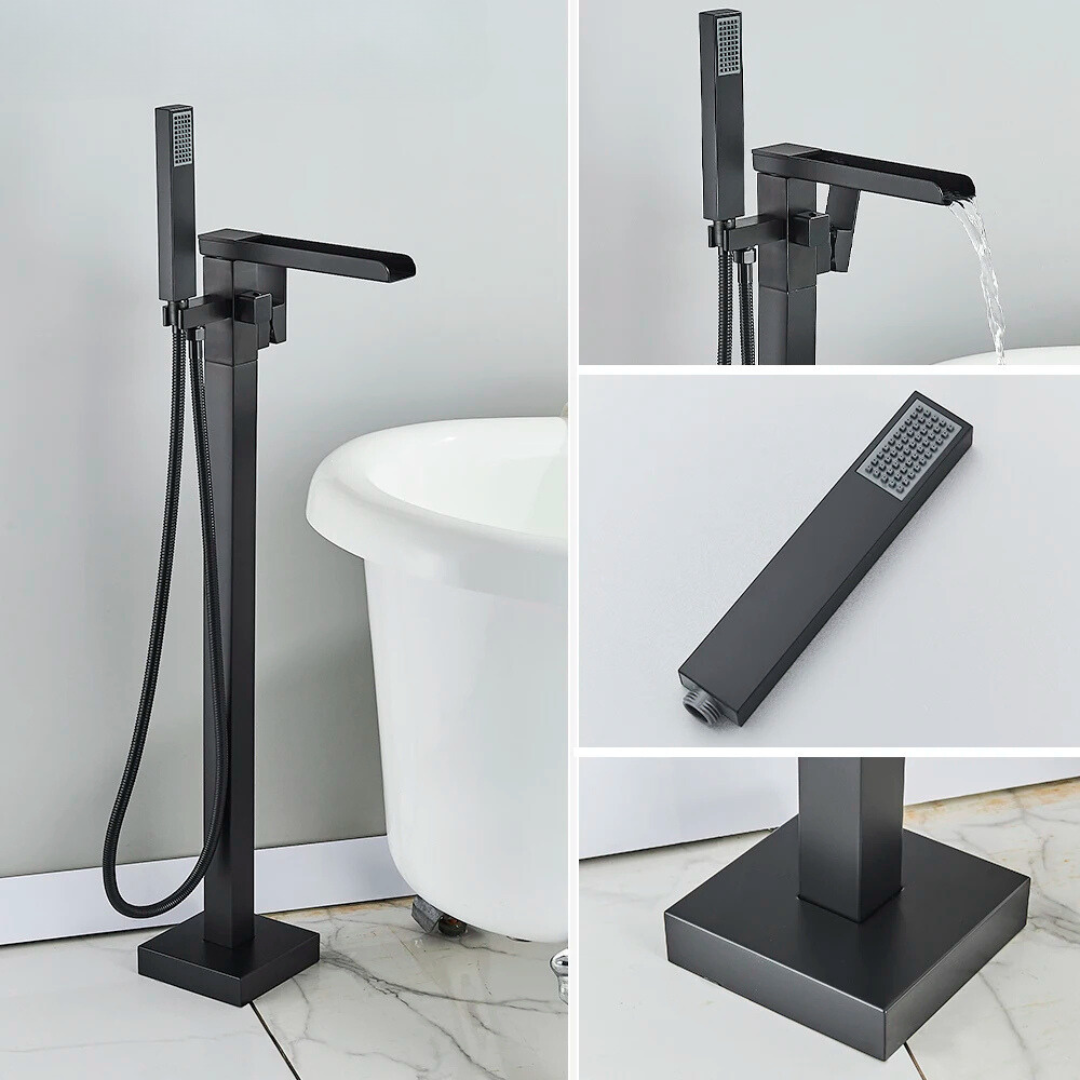 Torneira de Banheira Misturador Monocomando Luxo Com Controle Duplo
