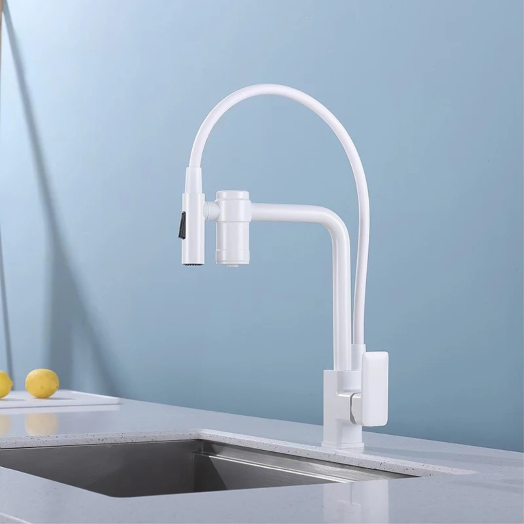 Torneira Misturador Monocomando de Cozinha com Água Filtrada - Design Contemporâneo