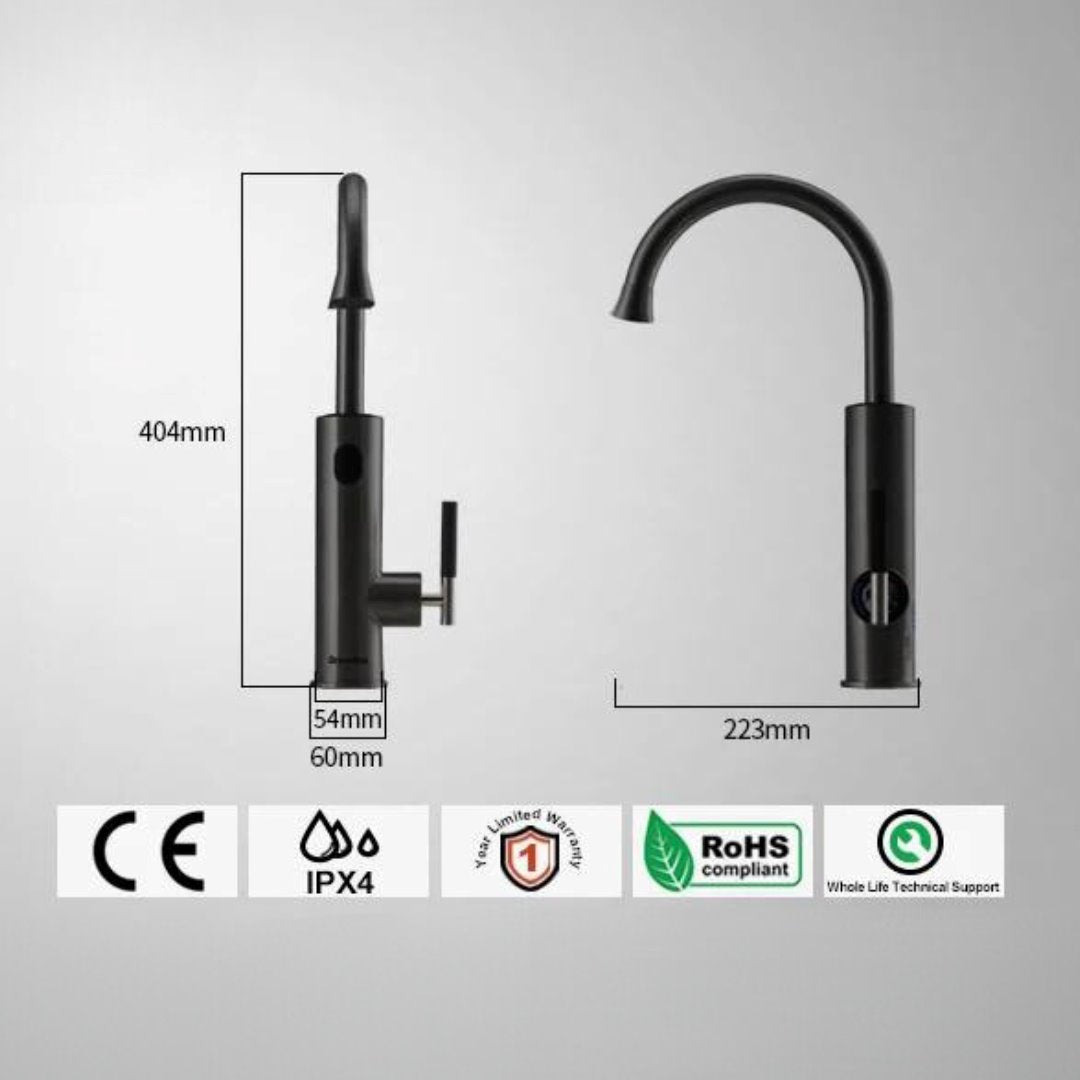 Aqueça Bem: Torneira Elétrica 3200W - Instantânea Digital Cozinha e Área Gourmet005 Vitrine das Torneiras
