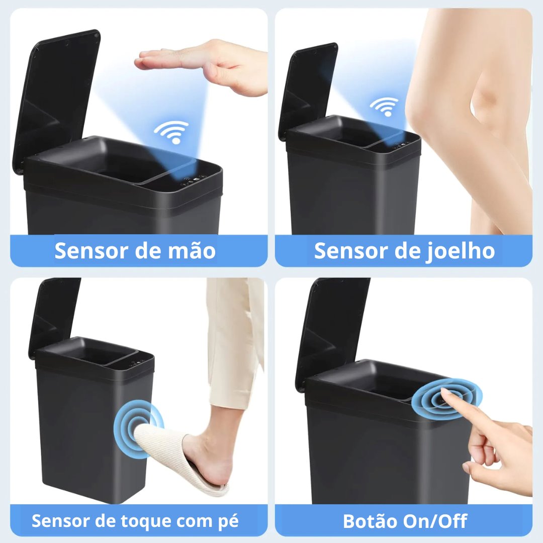 Banheiro Espaço: Lixeira Ultrassônica com Poder Anti-Odores Acessório017 Vitrine das Torneiras