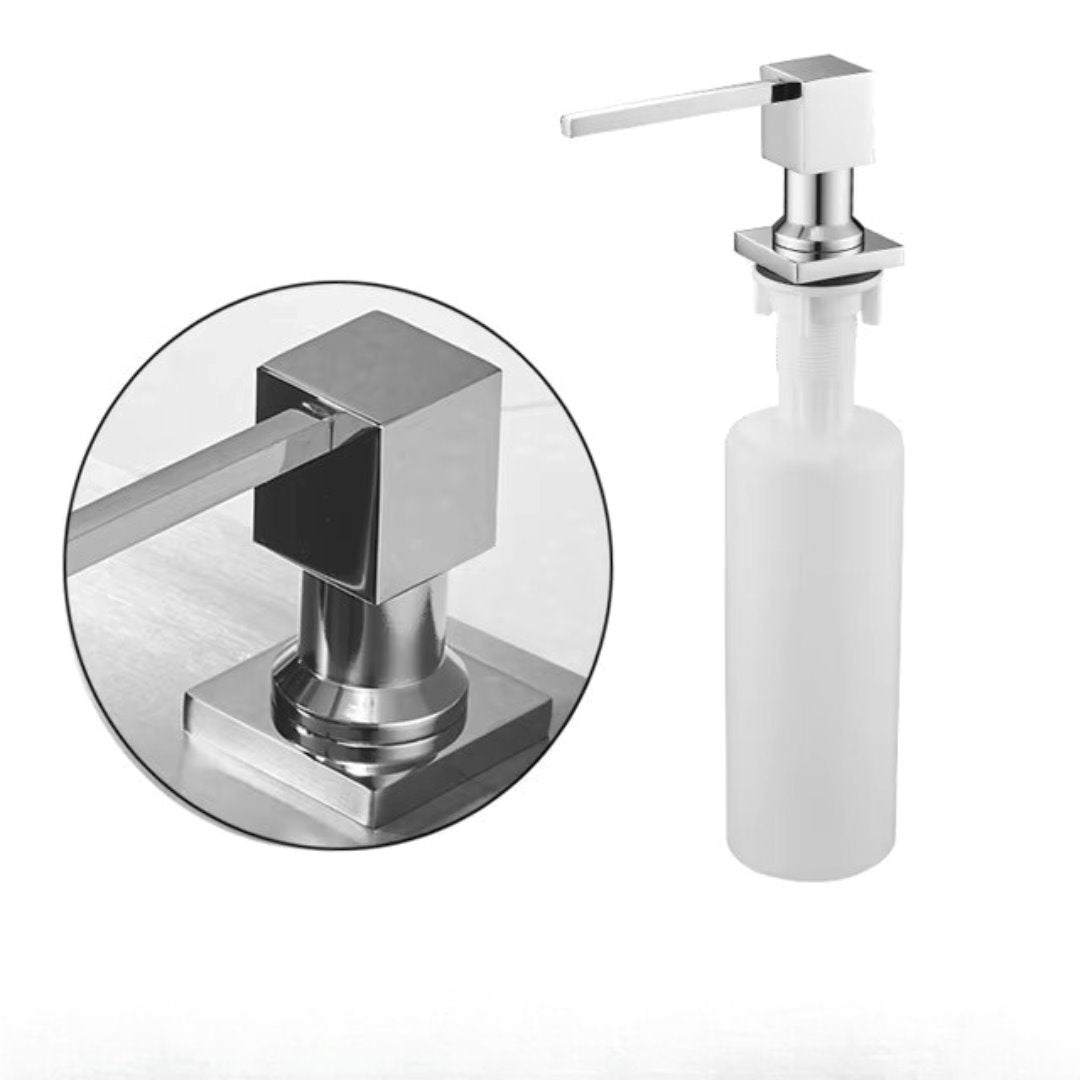 Dispensador de Sabão Líquido Latão 300ml Banheiros e Lavabos045 Vitrine das Torneiras Cromado