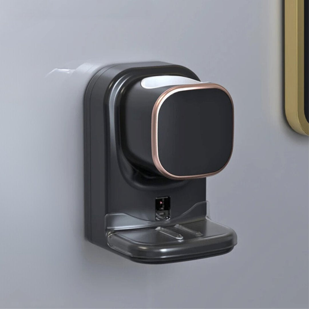 Dispensador Dental Automático com Sensor de Indução Infravermelho e Porta-Escovas UV Acessório006 Vitrine das Torneiras 1 unidade Preto