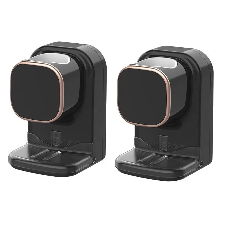 Dispensador Dental Automático com Sensor de Indução Infravermelho e Porta-Escovas UV Acessório006 Vitrine das Torneiras 2 unidades Preto