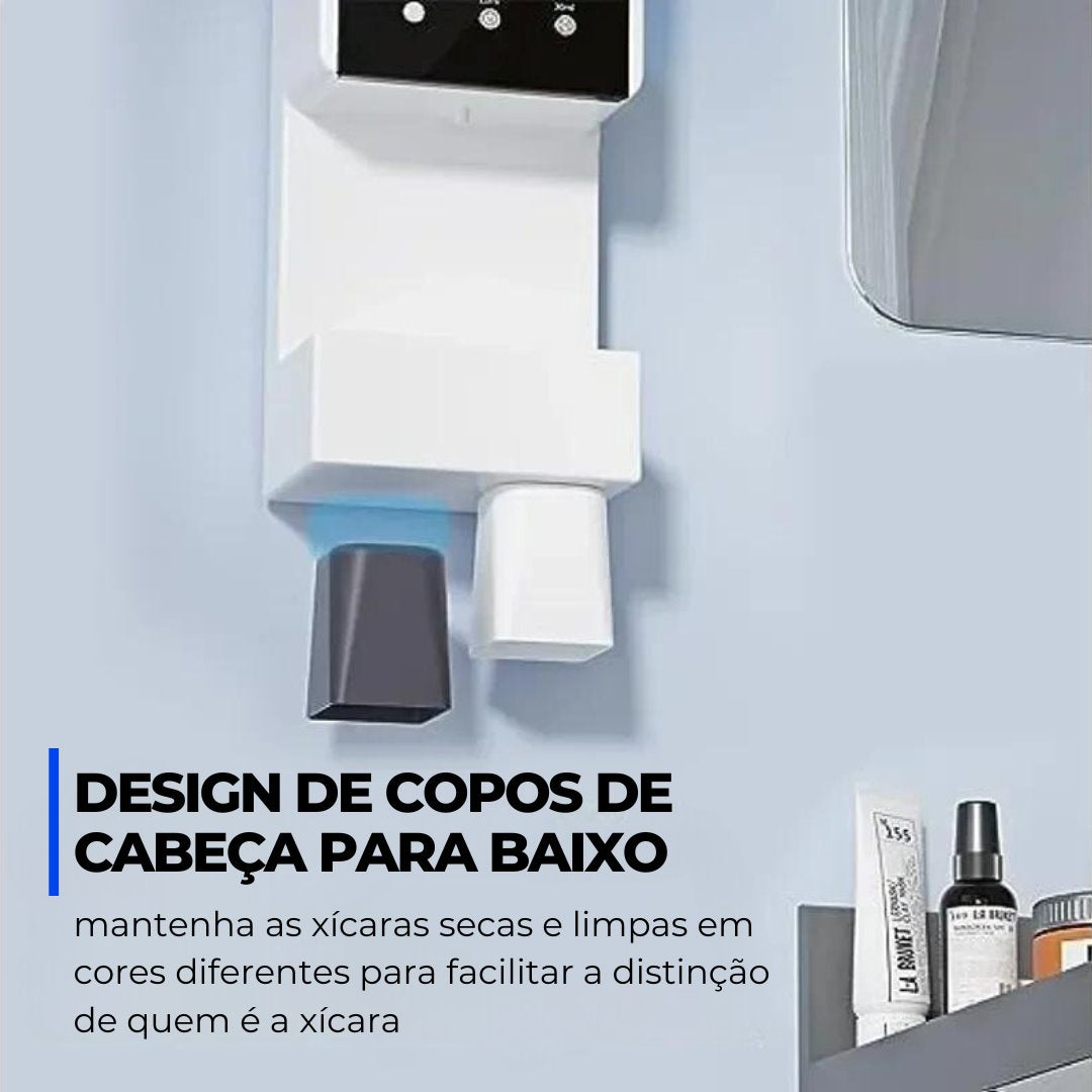 Dispensador Magnético de Enxaguante Bucal Acessórios Banheiro033 Vitrine das Torneiras