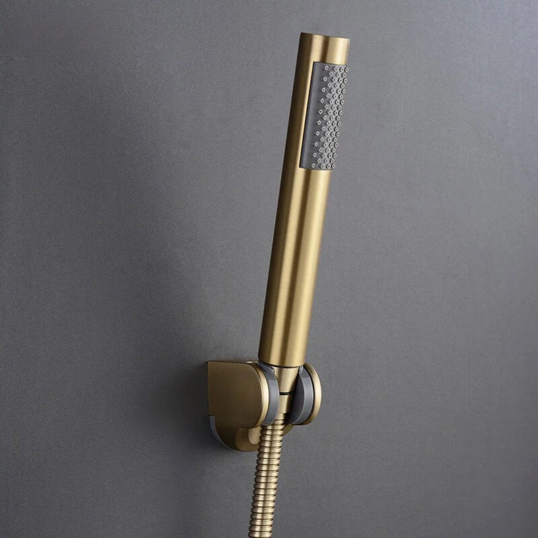 Ducha Higiênica Multifuncional de Alta Pressão Dourado Escovado Acessórios Banheiro062 Vitrine das Torneiras