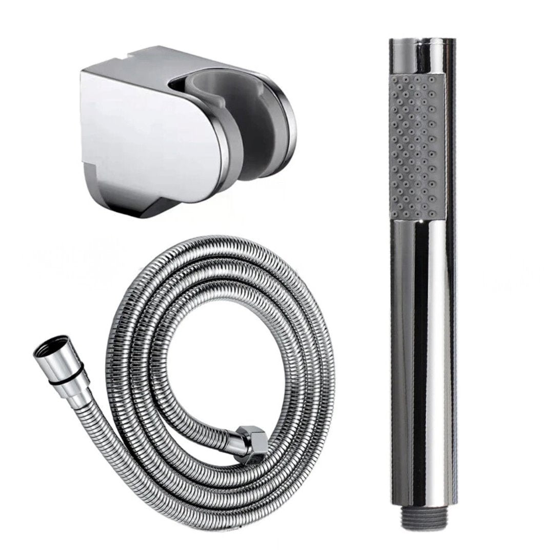 Ducha Manual Inox - Alta Pressão - Economia de Água Acessórios Banheiro011 Vitrine das Torneiras Cromado Polido