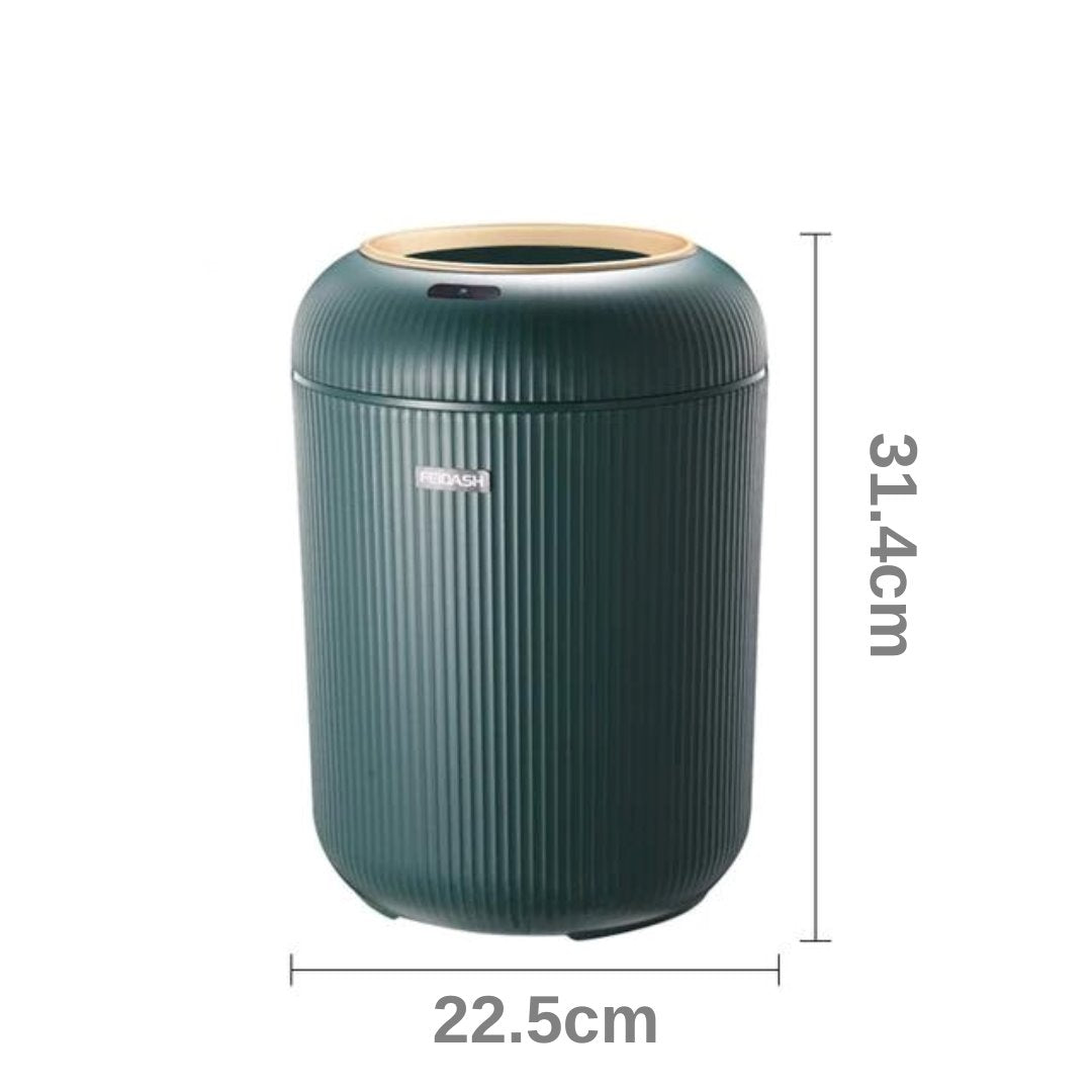 Lixeira Automática com Sensor de Movimento - Prática e Higiênica - Verde Acessórios Banheiro083 Vitrine das Torneiras Verde Sem Pés - 10 Litros