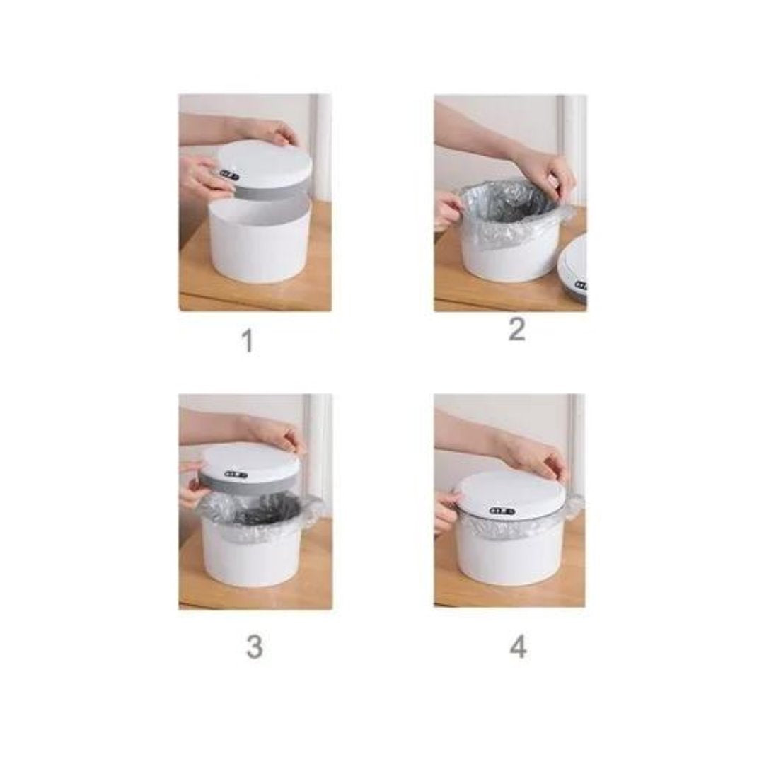 Lixeira Automática Higiênica Silenciosa de 3L Acessórios Banheiro053 Vitrine das Torneiras