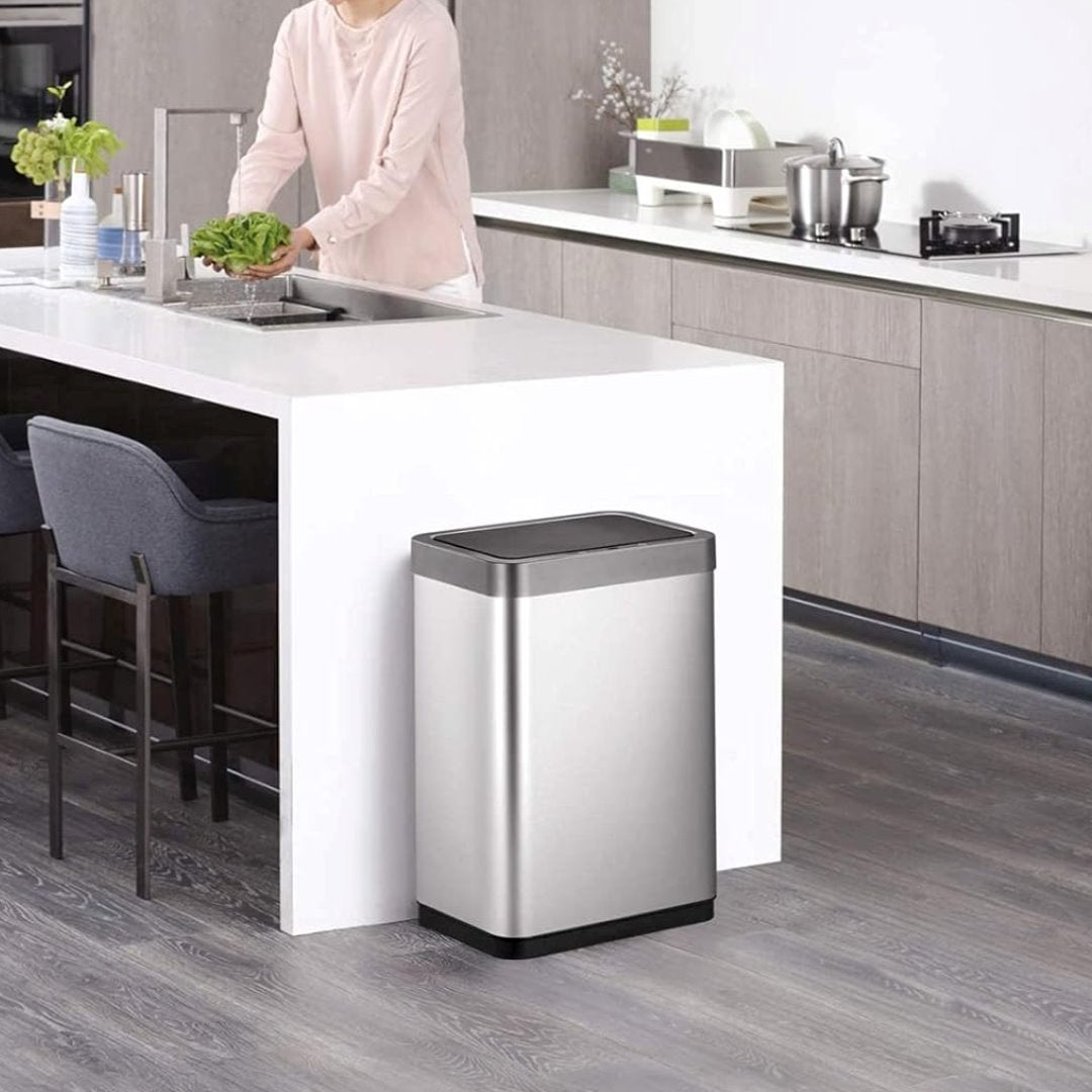 Lixeira Automática Inox Sensor 50L Premium Cubas e Acessórios Cozinha010 Vitrine das Torneiras