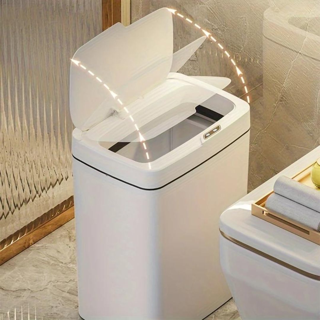 Lixeira Automática Sensor Touch 12 Litros - Cor Cinza Acessórios Banheiro038 Vitrine das Torneiras