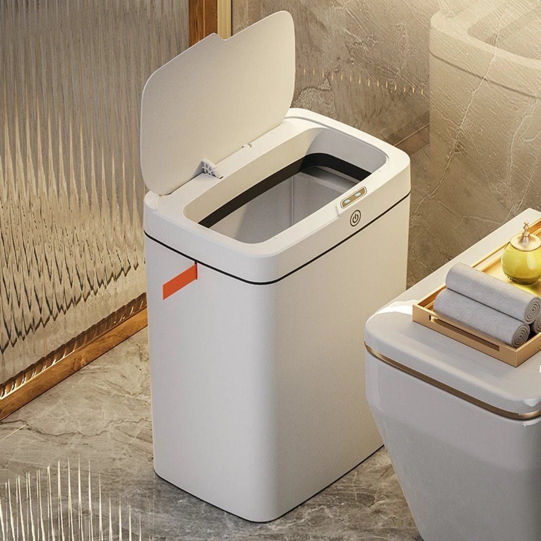 Lixeira Automática Sensor Touch 12 Litros - Cor Cinza Acessórios Banheiro038 Vitrine das Torneiras