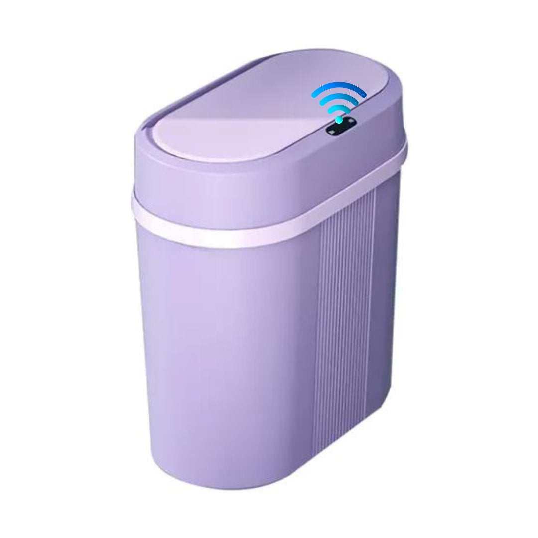 Lixeira com Sensor de Movimento Para Banheiro Lilás Acessórios Banheiro066 Vitrine das Torneiras