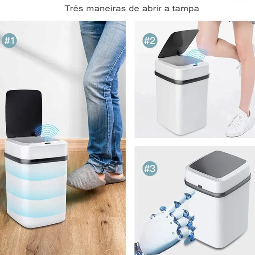 Lixeira Ecotouch Smart Deluxe – Alta Tecnologia e Sustentabilidade para seu Banheiro Acessório016 Vitrine das Torneiras