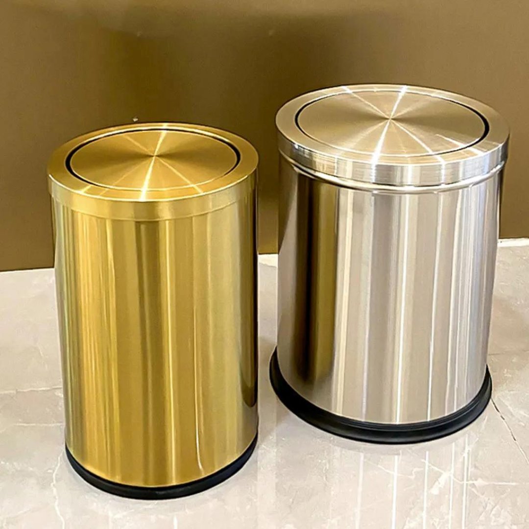 Lixeira Inox Moderna 9L Acessórios Banheiro037 Vitrine das Torneiras