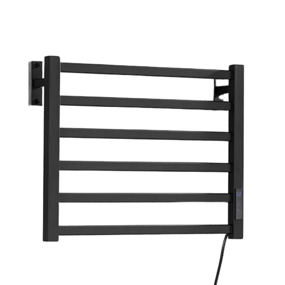 Toalheiro Termostático com Aquecedor 6 Andares com Display 220V - Preto Toalheiro012 Vitrine das Torneiras Direita