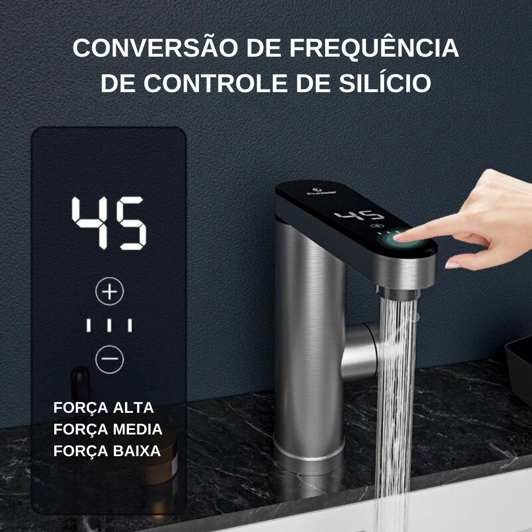 Torneira Aquecimento Instantâneo 220V Banheiros e Lavabos037 Vitrine das Torneiras