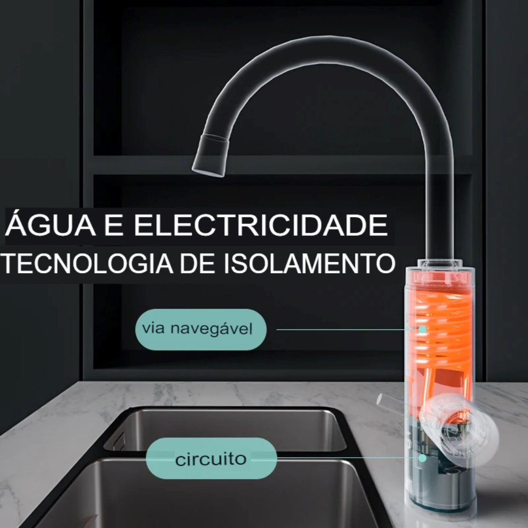Torneira de Água Quente Instantânea EcoAquece LED - 220v Cozinha016 Vitrine das Torneiras