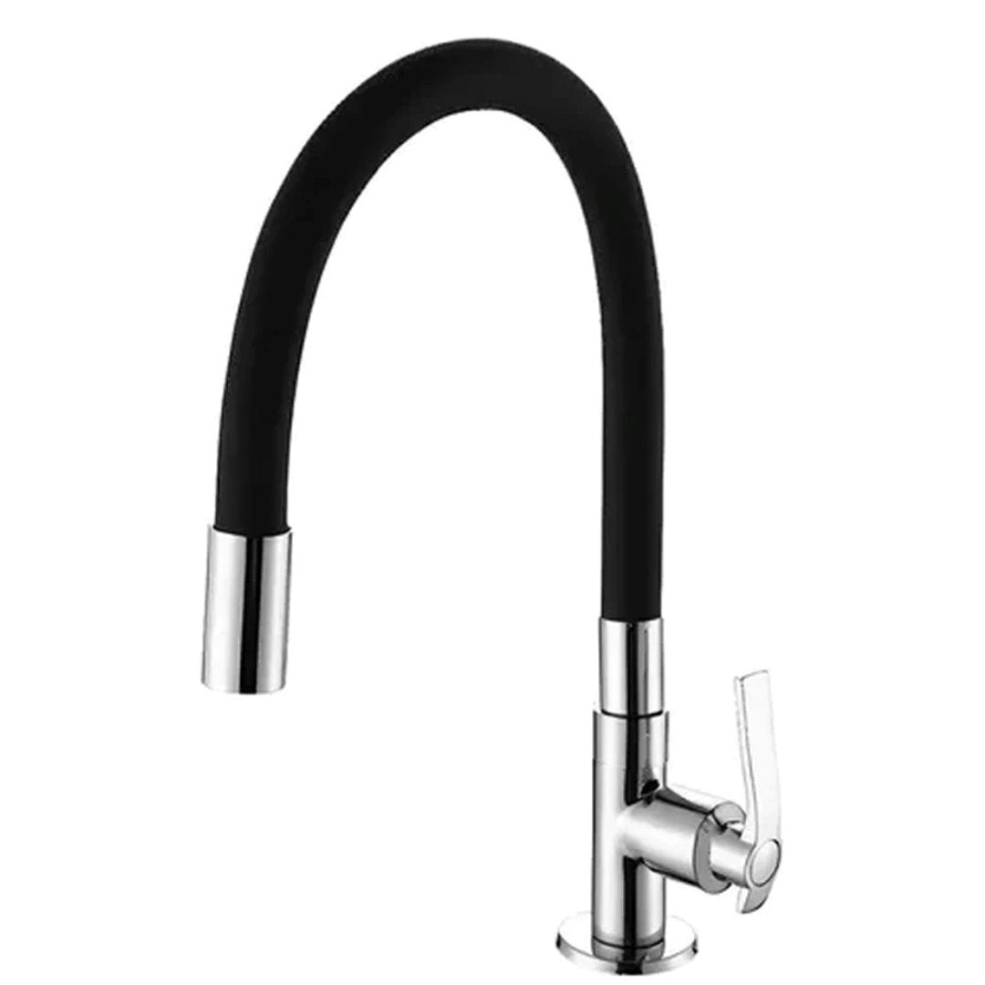 Torneira de Cozinha Flexível Bancada - Preta Cozinha e Área Gourmet059 Vitrine das Torneiras