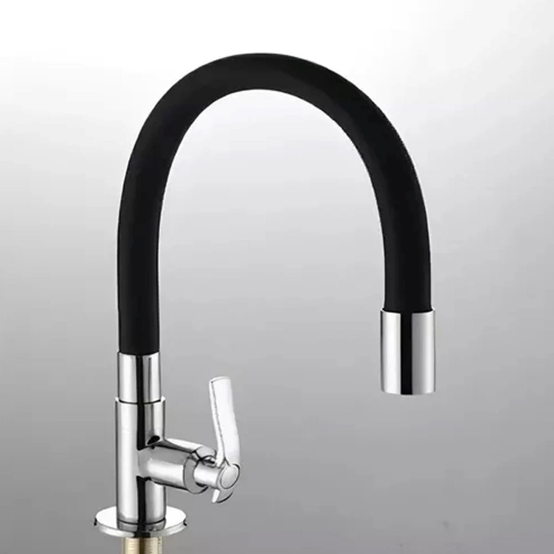 Torneira de Cozinha Flexível Bancada - Preta Cozinha e Área Gourmet059 Vitrine das Torneiras