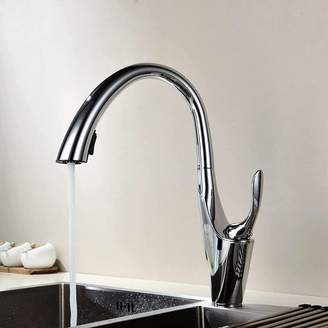 Torneira de Cozinha Monocomando com Jato Retrátil Cromado Cozinha e Área Gourmet052 Vitrine das Torneiras