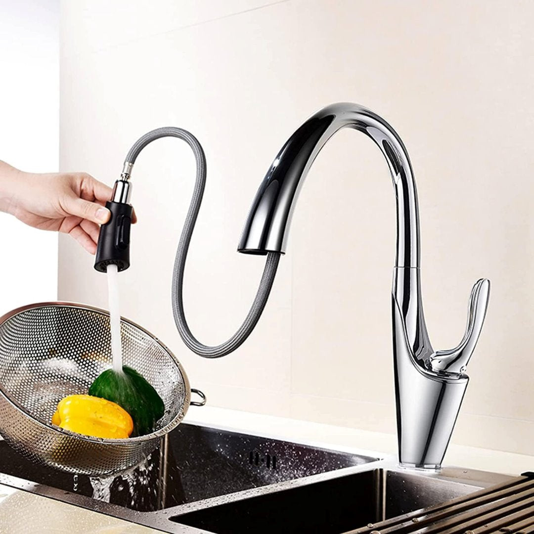 Torneira de Cozinha Monocomando com Jato Retrátil Cromado Cozinha e Área Gourmet052 Vitrine das Torneiras