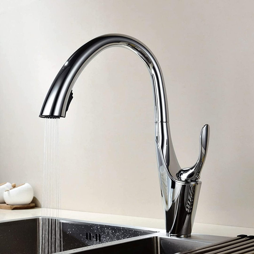 Torneira de Cozinha Monocomando com Jato Retrátil Cromado Cozinha e Área Gourmet052 Vitrine das Torneiras