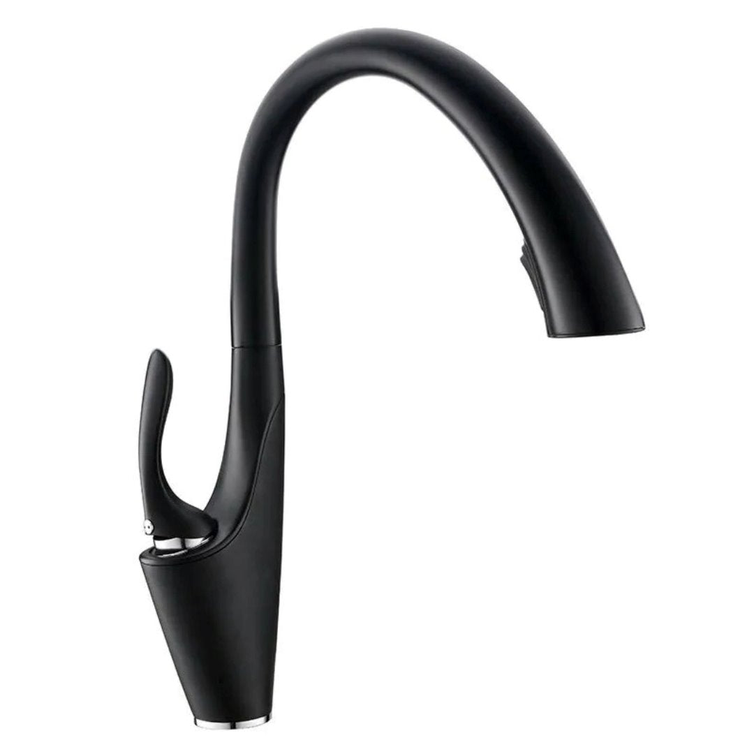Torneira de Cozinha Monocomando com Jato Retrátil Preta Cozinha e Área Gourmet052 Vitrine das Torneiras