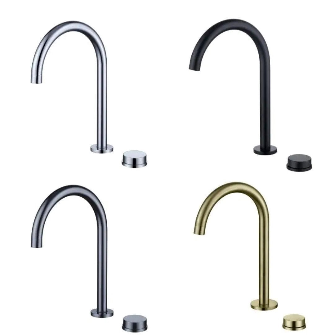 Torneira de Lavabo com Misturador Quente e Frio Montada em Deck Banheiros e Lavabos179 Vitrine das Torneiras
