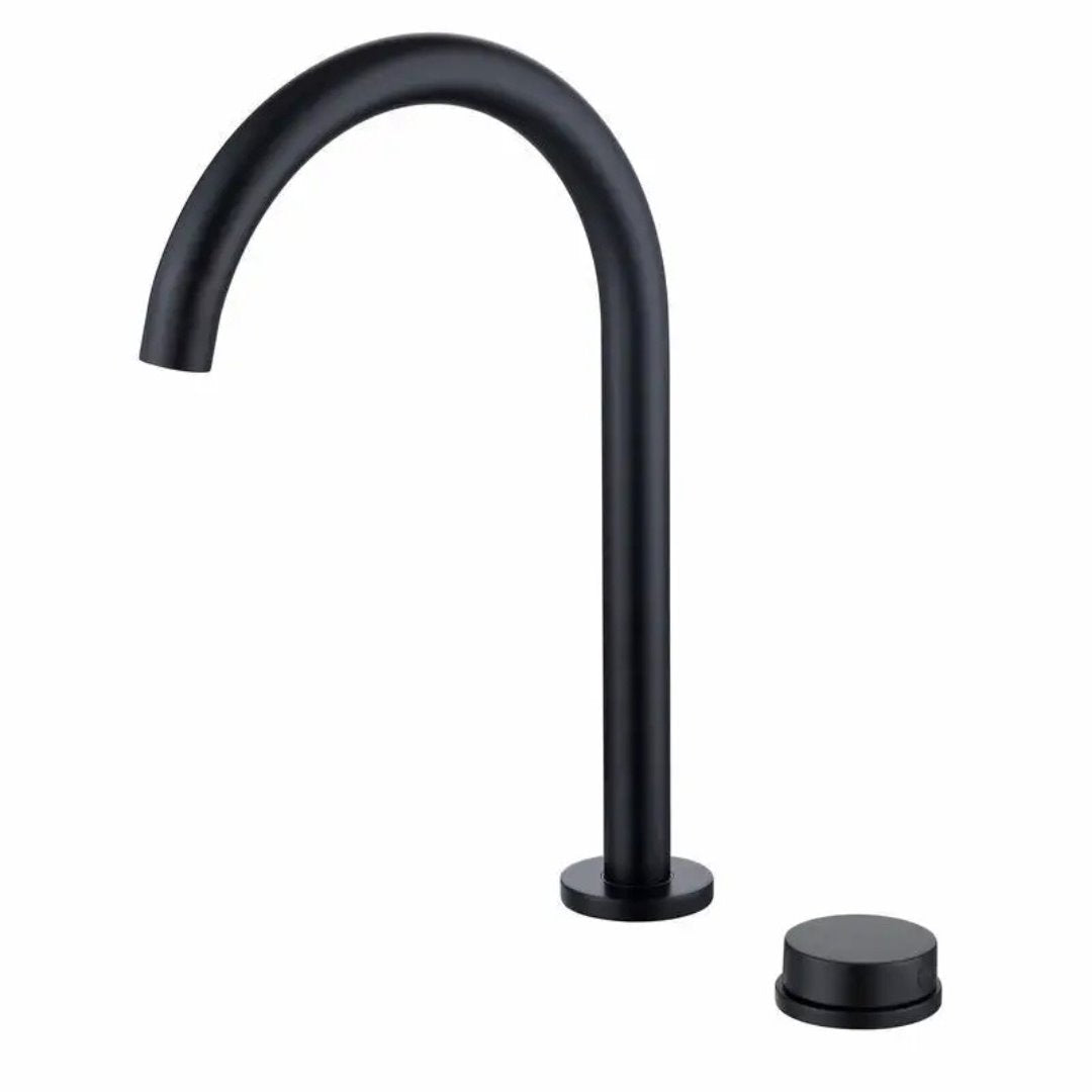 Torneira de Lavabo com Misturador Quente e Frio Montada em Deck Banheiros e Lavabos179 Vitrine das Torneiras Preto