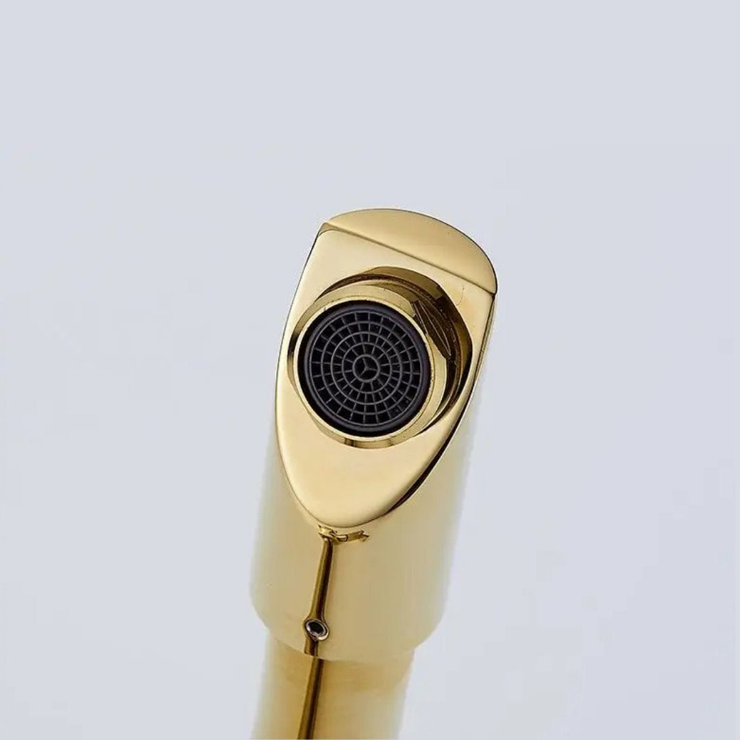 Torneira de Luxo Para Banheiro Quente e Fria com Unipunho Dourado Banheiros e Lavabos111 Vitrine das Torneiras