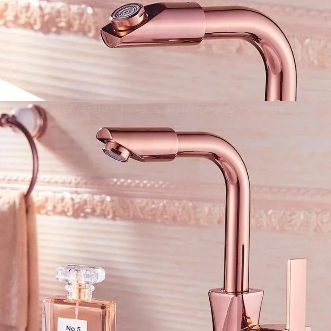 Torneira de Luxo Para Banheiro Quente e Fria com Unipunho Rose Banheiros e Lavabos109 Vitrine das Torneiras