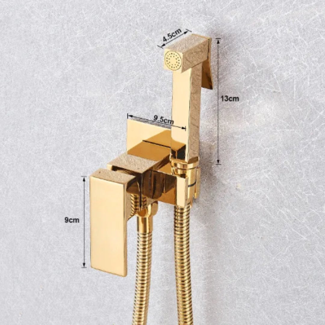 Torneira Dourada de Alta Qualidade para Banheiro - Ouro Rosê, Montagem na Parede, Alta Pressão Vitrine das Torneiras