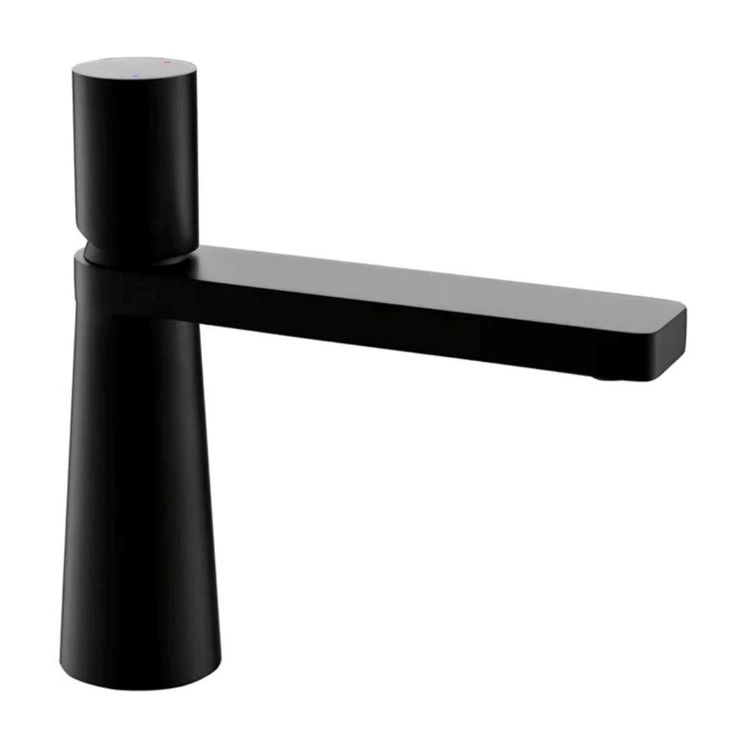 Torneira Elegance Steel Banheiro028 Vitrine das Torneiras Preto Bica Baixa