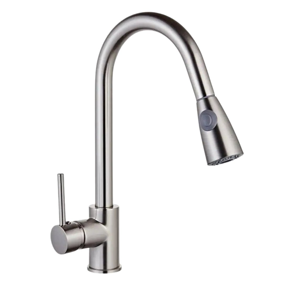Torneira Gourmet Flexível com Misturador Monocomando Aço Escovado Cozinha e Área Gourmet056 Vitrine das Torneiras