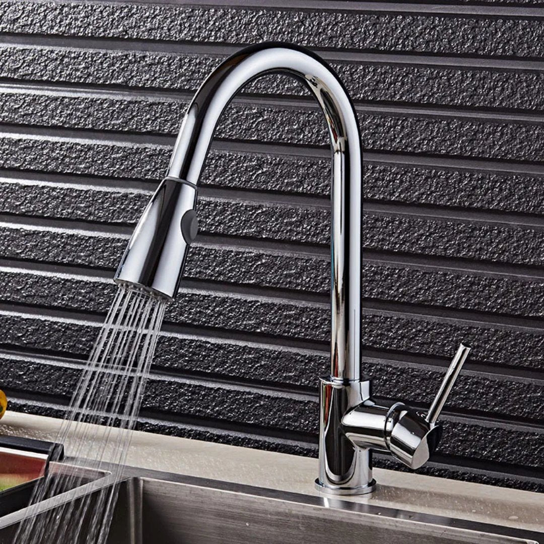 Torneira Gourmet Flexível com Misturador Monocomando Cromada Cozinha e Área Gourmet053 Vitrine das Torneiras