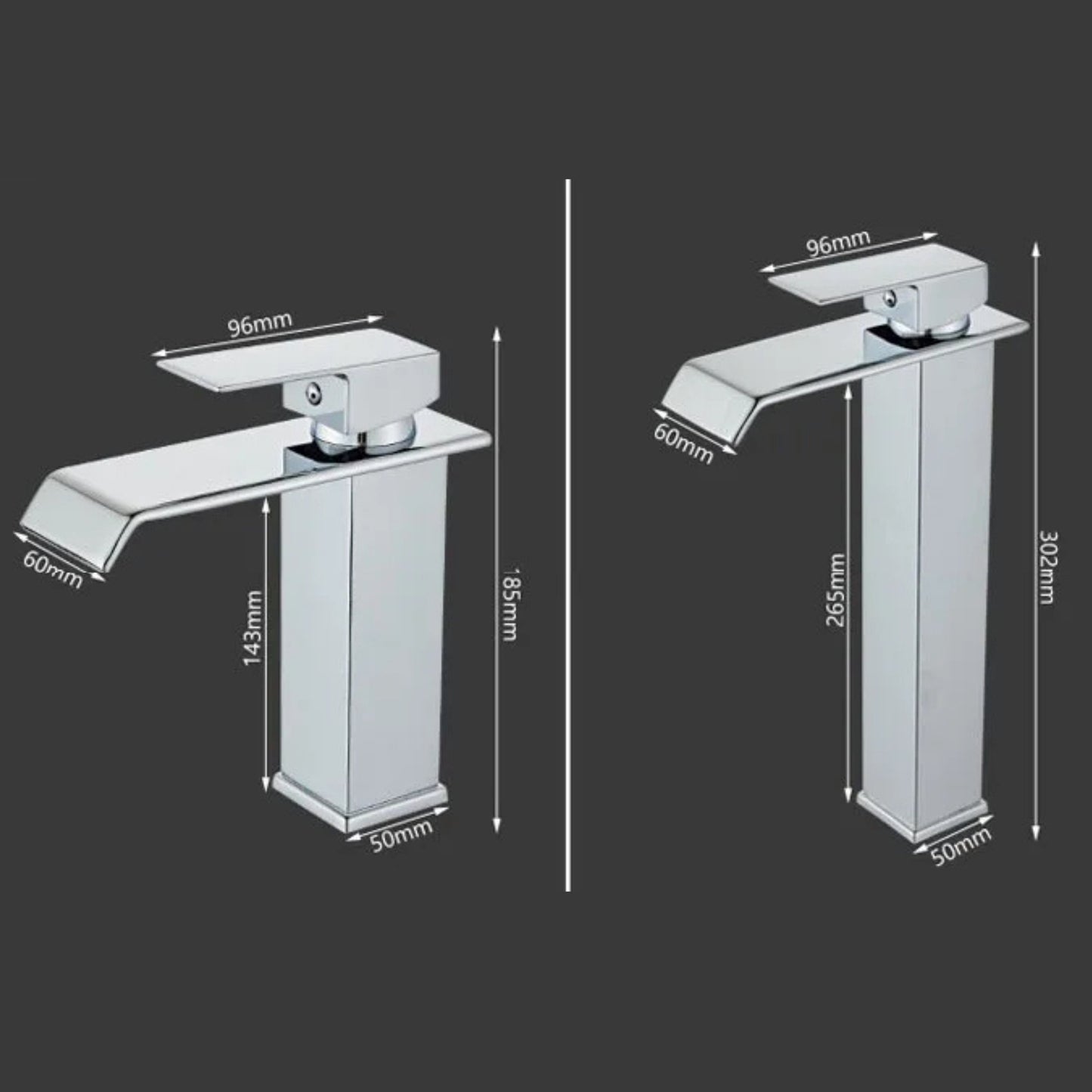 Torneira Luxo Monocomando Estilo Cascata para Banheiro Cromada Banheiros e Lavabos056 Vitrine das Torneiras