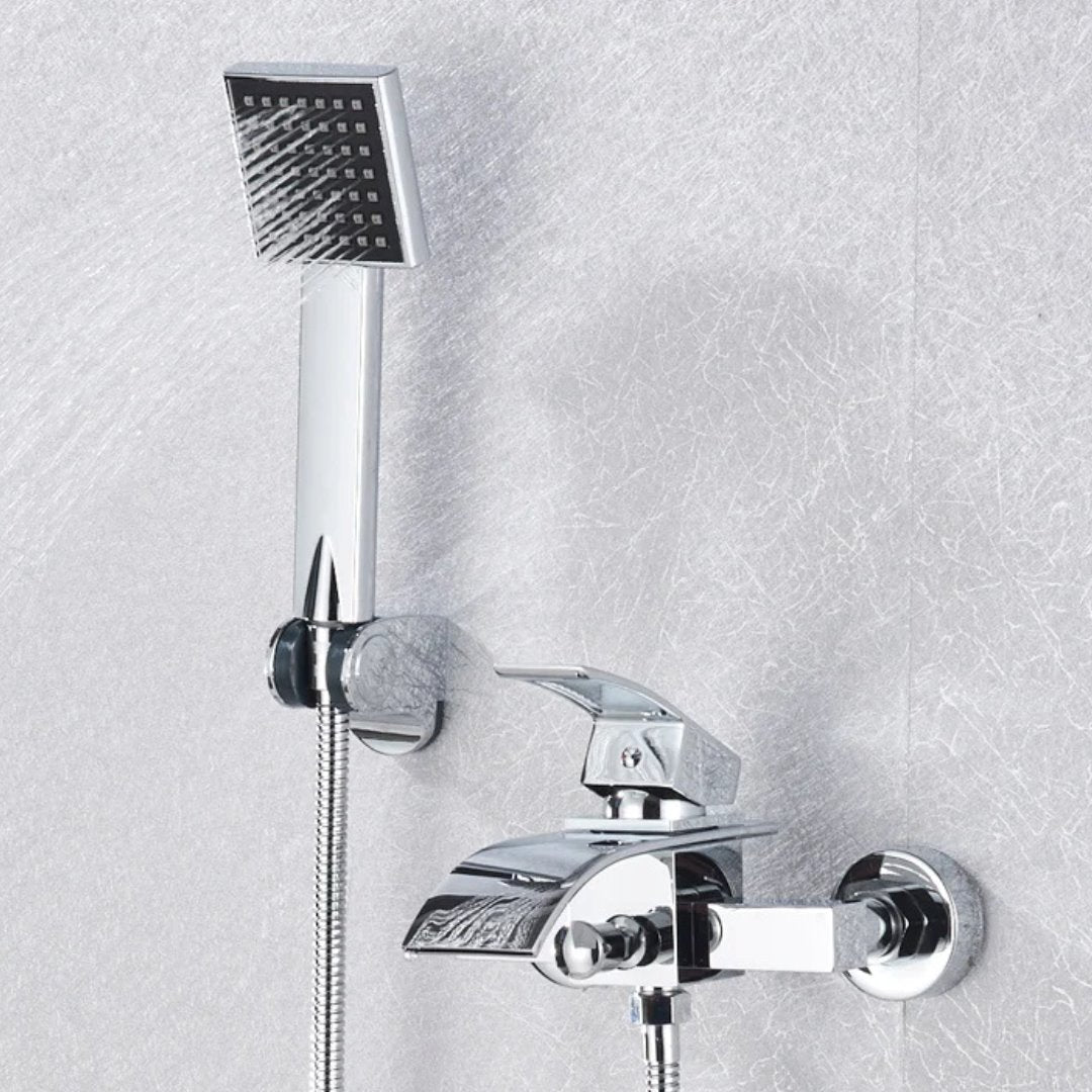 Torneira Monocomando Cascata para Banheiro com Ducha - Cromada Banheiros e Lavabos070 Vitrine das Torneiras