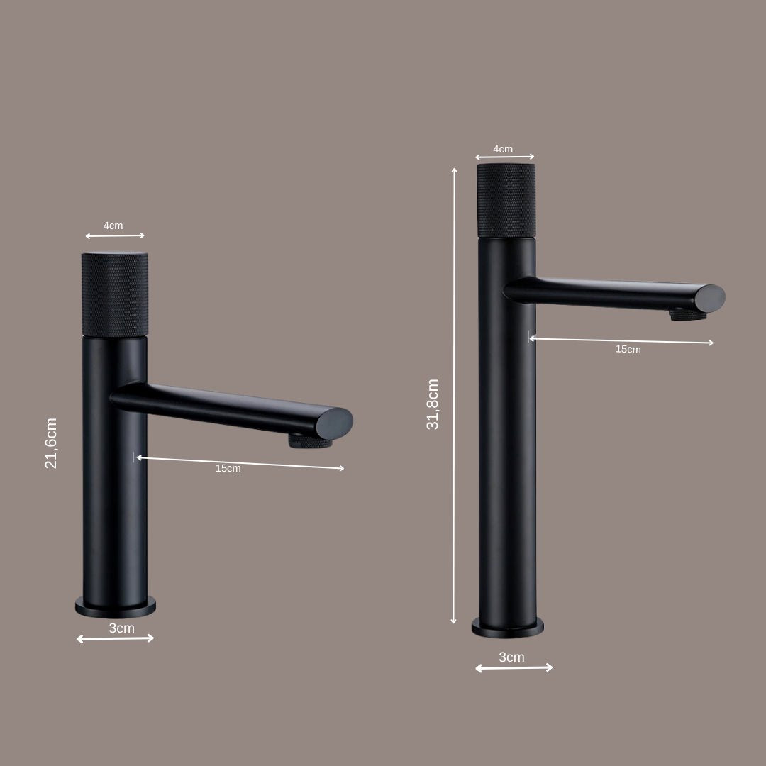 Torneira Monocomando Elegante para Lavatório Preta Banheiros e Lavabos077 Vitrine das Torneiras