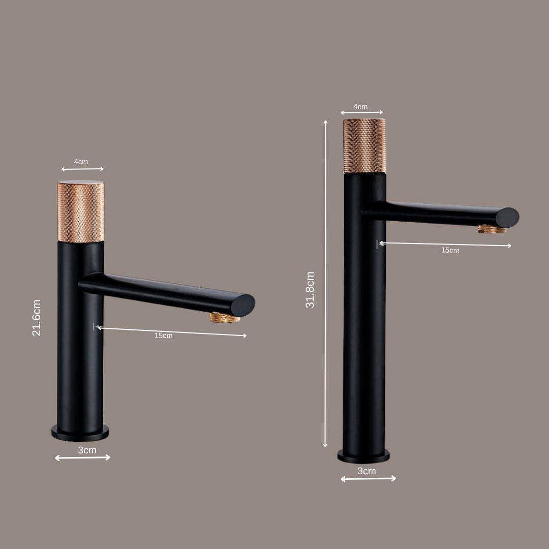 Torneira Monocomando Elegante para Lavatório Preto com Rose Banheiros e Lavabos077 Vitrine das Torneiras