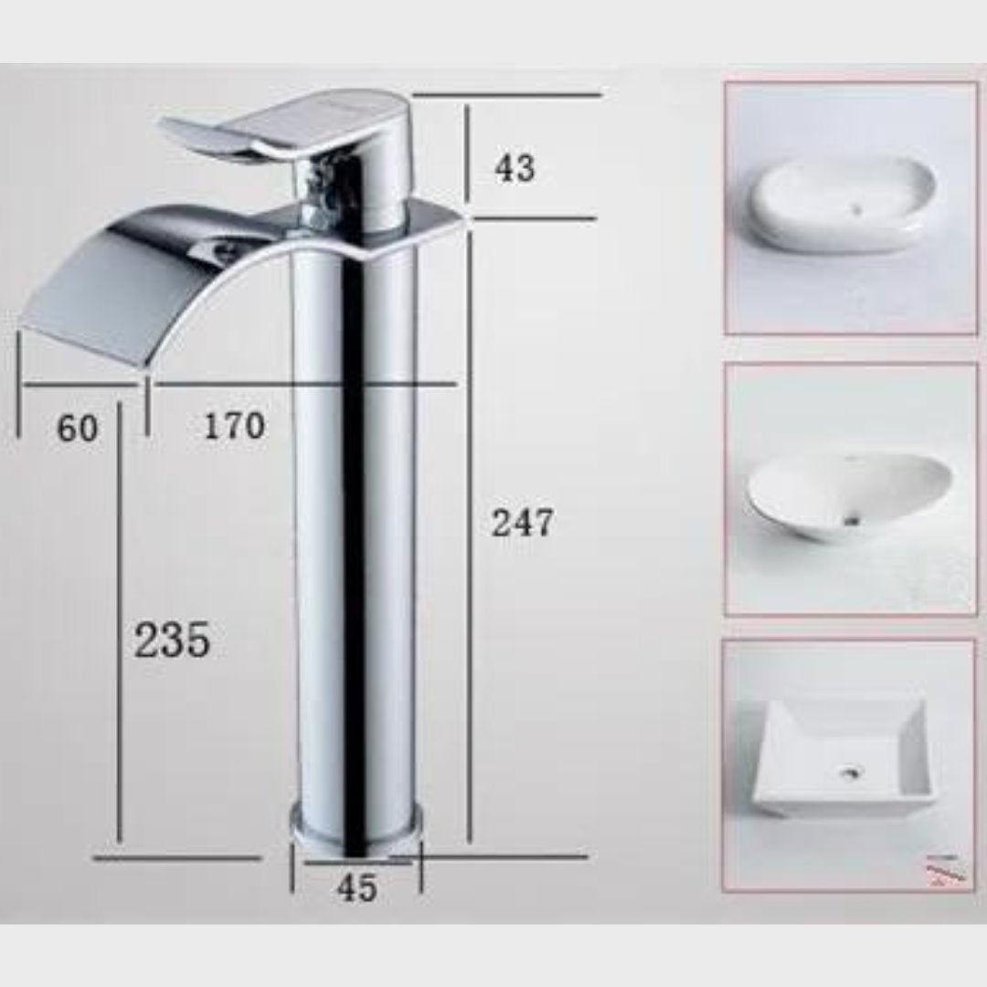 Torneira Monocomando para Banheiro com Bica Alta - Cromada Banheiros e Lavabos126 Vitrine das Torneiras