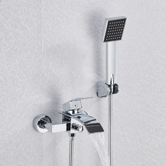 Torneira Monocomando Cascata para Banheiro com Ducha - Cromada