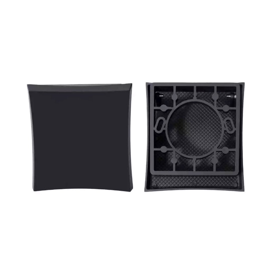 Acabamento para Válvula de Descarga Hydra Preto Fosco em Metal Super Luxo Acessórios Banheiro049 Vitrine das Torneiras 