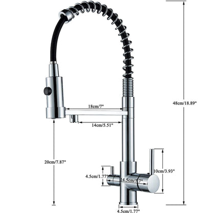 Aqualux 3D - Torneira Mágica de Cozinha com Filtro Triplo e Rotação 360° Cinza Cozinha018 Vitrine das Torneiras 