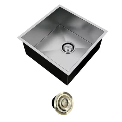 Cuba Gourmet Quadrada Inox Escovado com Anti-Ruído – 40x40 cm Cubas e Acessórios Cozinha014 Vitrine das Torneiras 